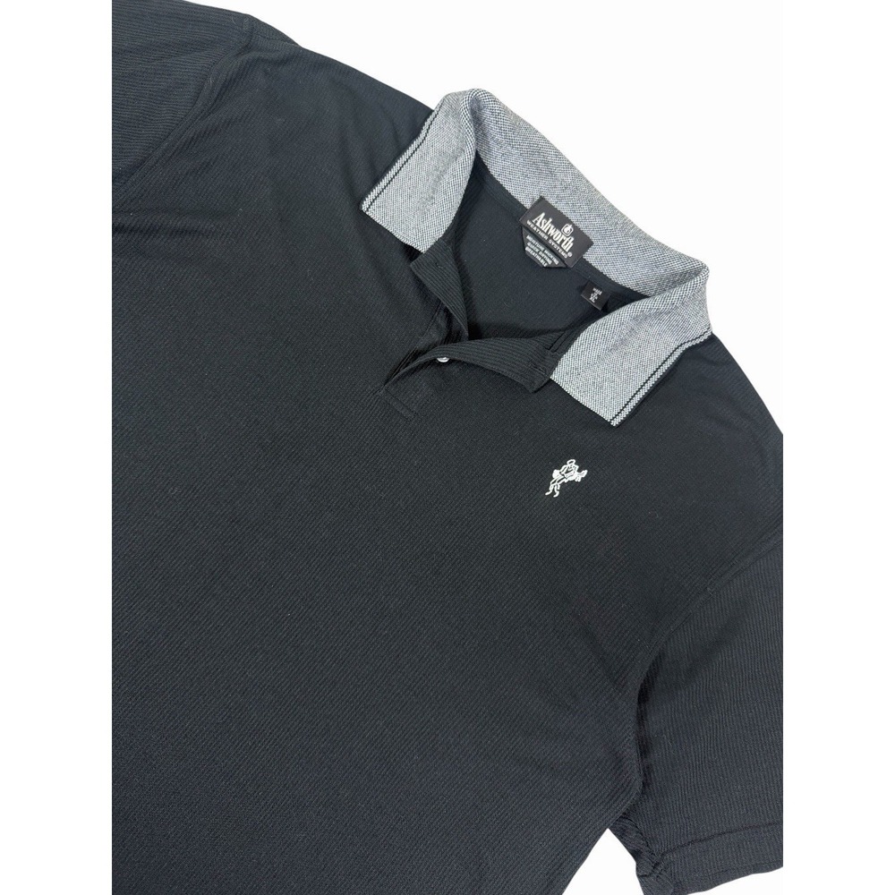 Ashworth Weather‎ Systems Moisture Wicking Golf Polo Black Men's XL